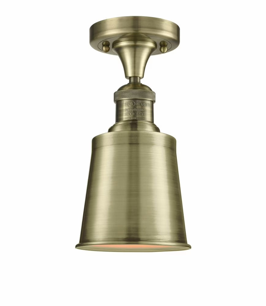 Innovations Lighting - Addison - 1 Light Semi-Flush Mount In Traditional Style-9