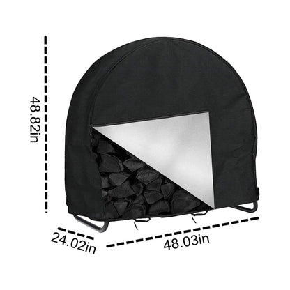 Christmas Gifts Clearance! Cbcbtwo Firewood Log Hoop Cover, Outdoor Heavy Duty Oxford Waterproof And Weather Resistant Patio Log Rack Cover,Waterproof Firewood Cover With Openable