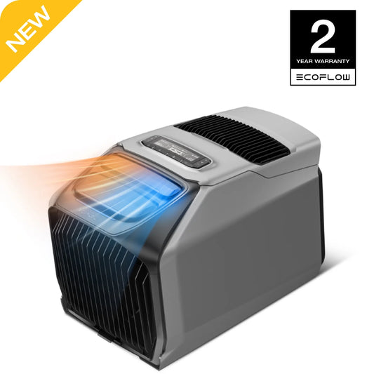 EF EcoFlow WAVE 3 Portable Air Conditioner, 1800W/6100 BTU Cooling and 2000W/6800 BTU Heating, 1000W Fast Charging in 75 mins, 8H Wireless Running, APP Control, for Camping, Vanlife, RVs