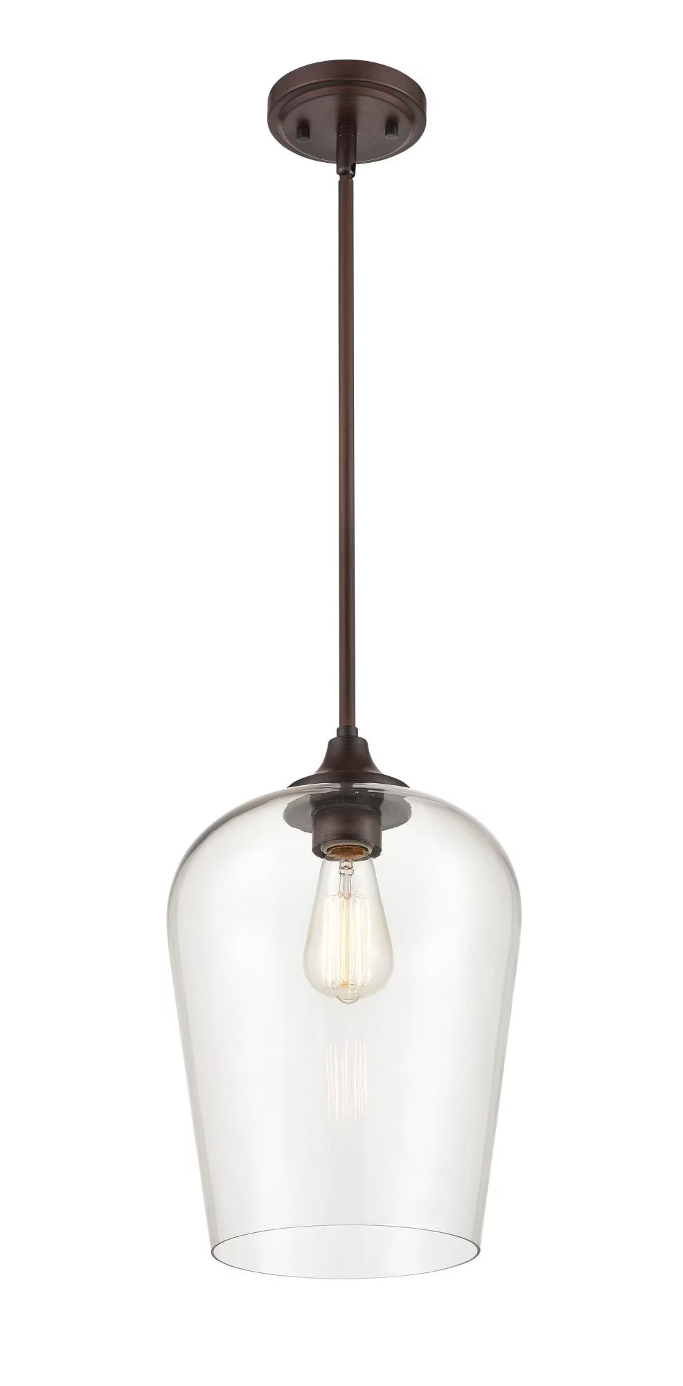 Millennium Lighting Ashford 1 Light Mini-Pendant in Multiple Finishes with a Clear Glass Shade Matte Black Matte N/A
