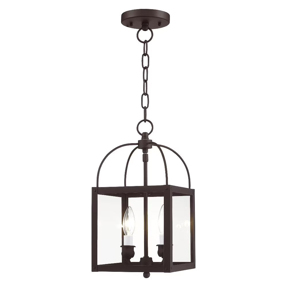 Livex Lighting 2-Light Convertible, 4041-76, 4041-80 Nordic Gray