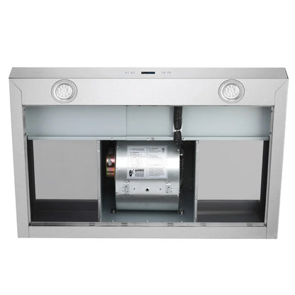 CAVALIERE 30" Inch Range Hood in Brushed Stainless Steel 900 CFM- LED Lighting- SV218Z-30