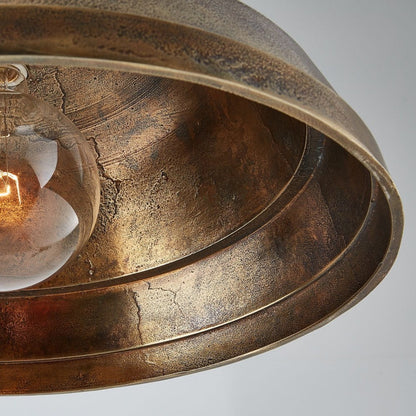 18 Inch 1 Light Pendant In Urban/Industrial Style 11.5 High By 18 Wide-Oxidized Brass Finish -Traditional Installation Capital Lighting 330311Xb