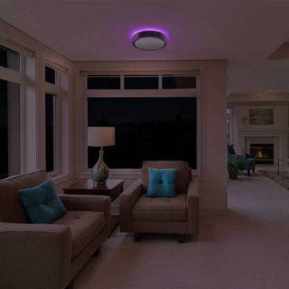 KODA 14' LED Ceiling Light with Mood Lighting and Motion Sensor