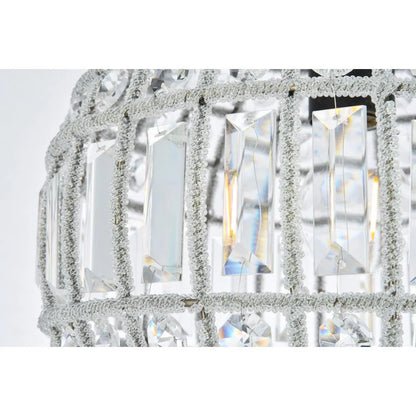 Elegant Lighting Olivia 12" Royal Crystal Pendant Lamp in Bronze