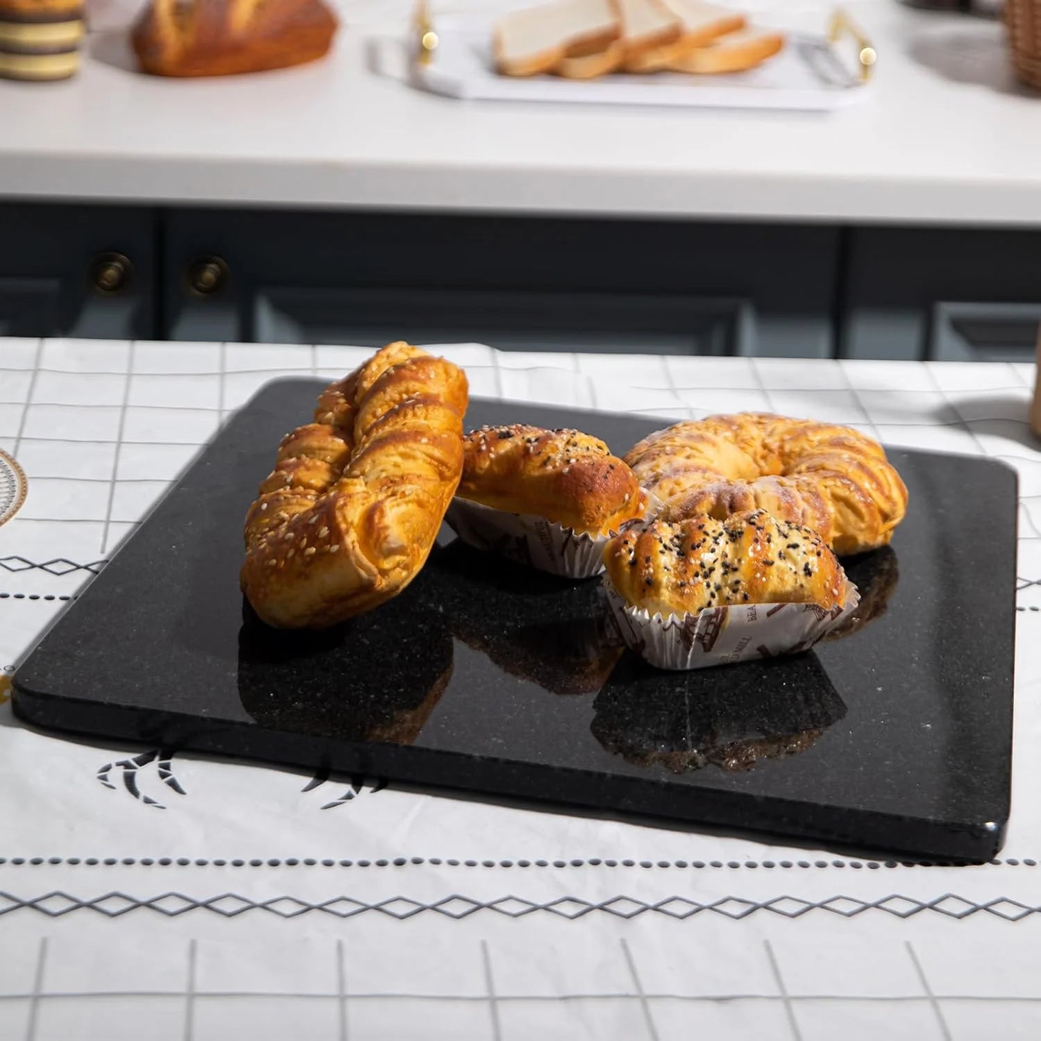 Marble Cutting Board, Marble Cheese Board, Personalized Charcuterie Board, Christmas and Wedding Gift for Couples,16x16 Inch, 1 Piece