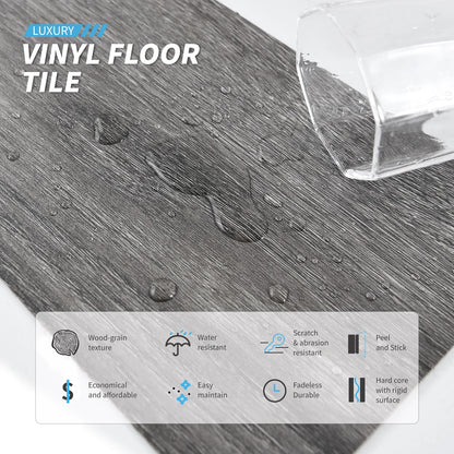 Self-adhesive 6" x 36" x 0.05" Luxury Vinyl Plank(36 pack)