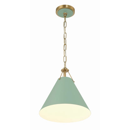 Crystorama Lighting - Pendant - Xavier - 1 Light Pendant-Matte Black Finish
