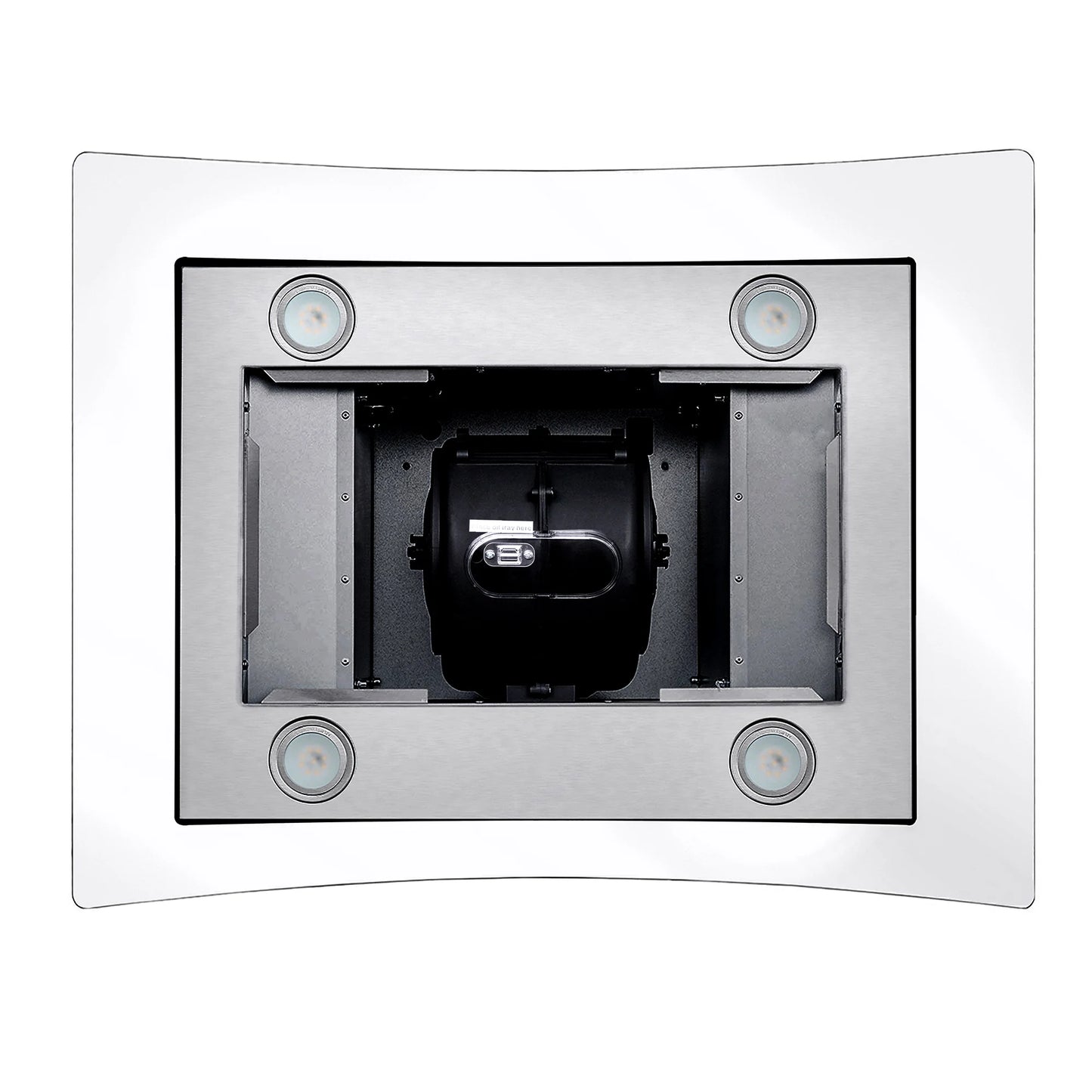 Cosmo 30 in. Ducted Island Range Hood in Stainless Steel with LED Lighting and Permanent Filters