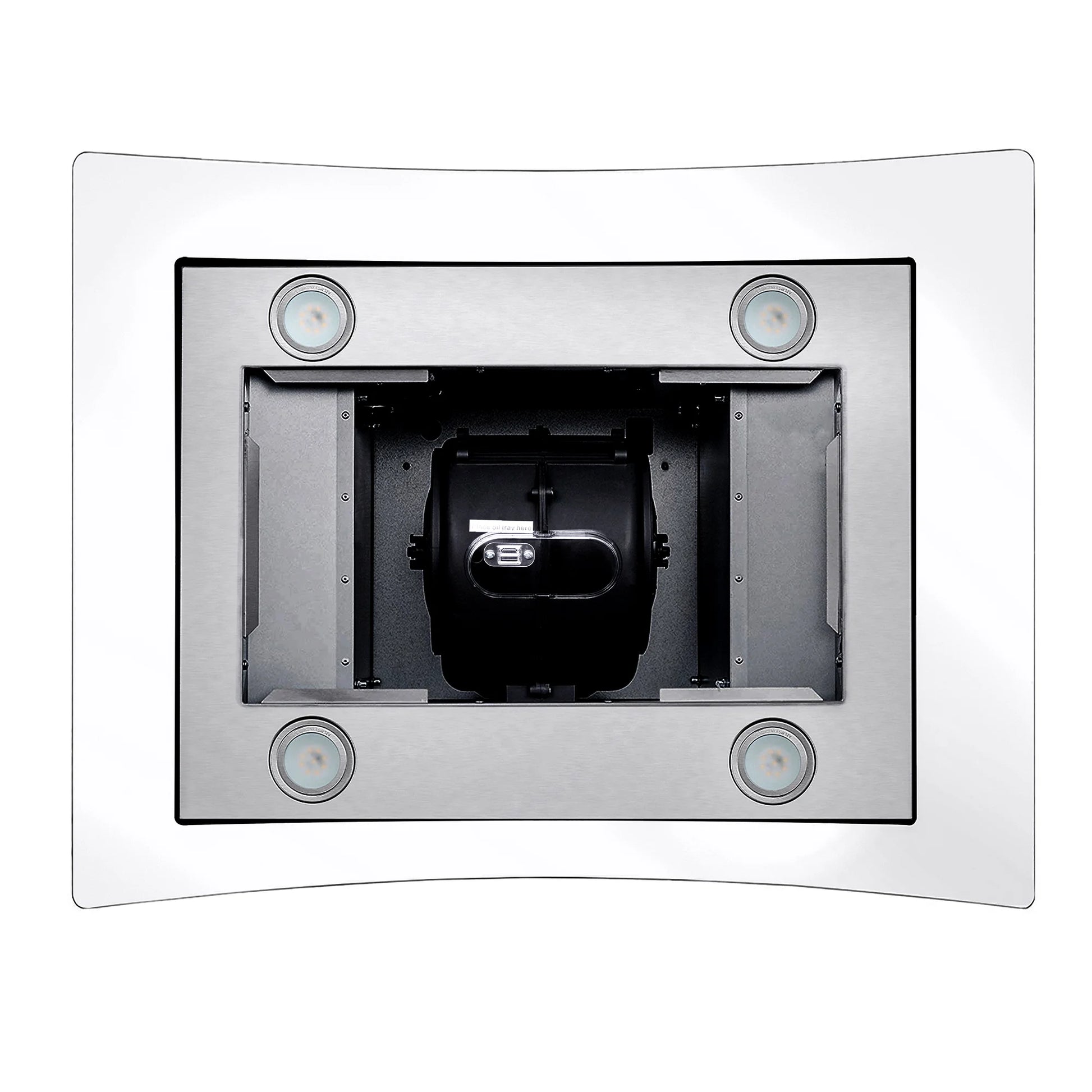 Cosmo 30 in. Ducted Island Range Hood in Stainless Steel with LED Lighting and Permanent Filters