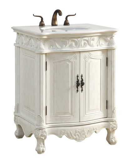 Elegant Lighting Vf-1008 Danville 27" Free Standing Single Basin Vanity Set - Vintage Mint