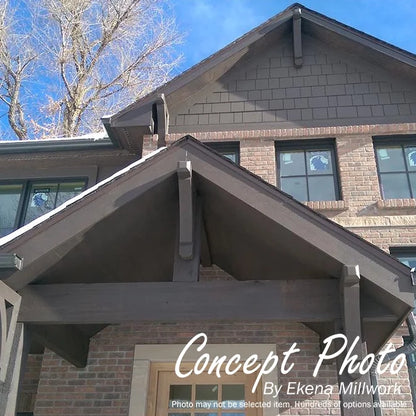 Ekena Millwork 3 1/2"W x 20"D x 28"H Balboa Traditional Smooth Bracket, Western Red Cedar