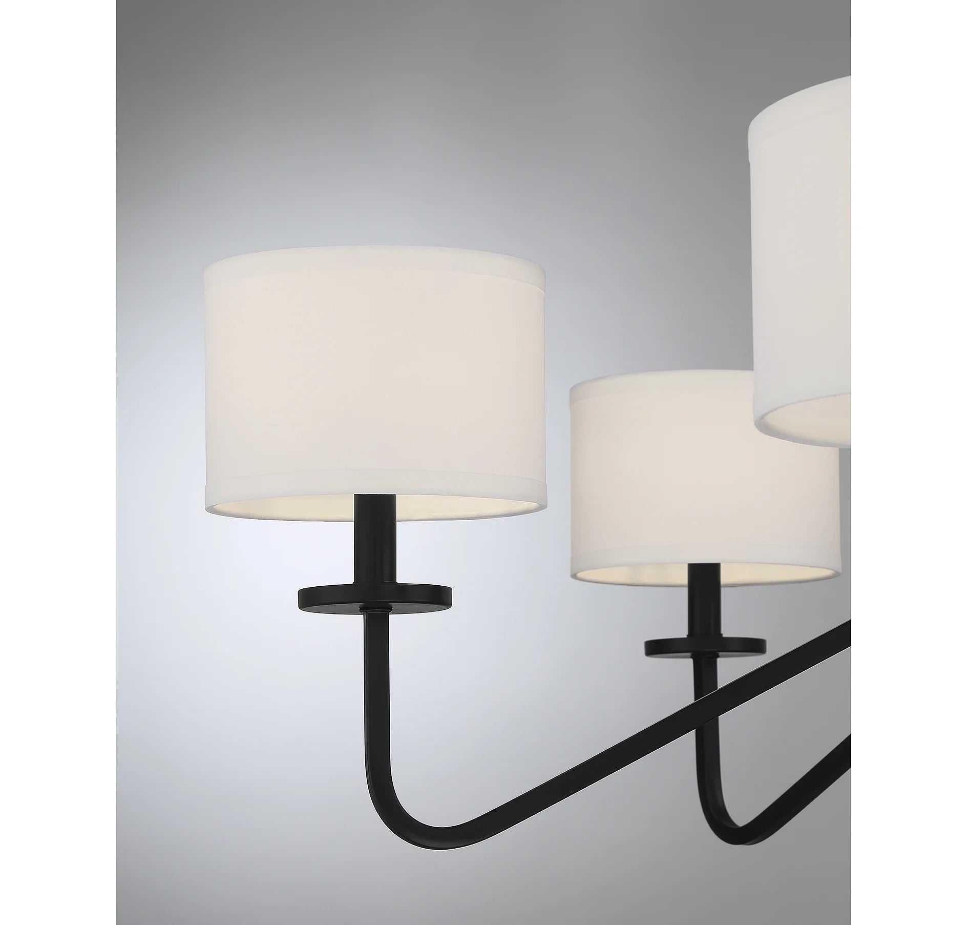Trade Winds Lighting 6-Light Chandelier In Matte Black