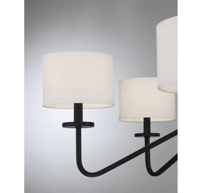 Trade Winds Lighting 6-Light Chandelier In Matte Black