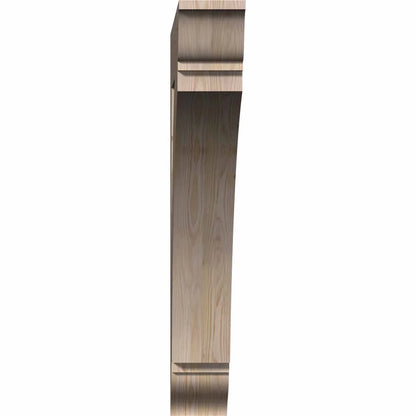 Ekena Millwork 4"W x 18"D x 18"H Thorton Traditional Rough Sawn Bracket, Western Red Cedar