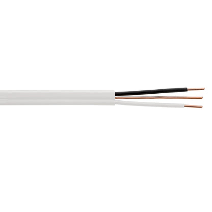 Maxxima 100 Ft. 14/2 White NM-B Solid Copper W/G Electrical Wire, Non Metallic Cable, Outlets & Switches