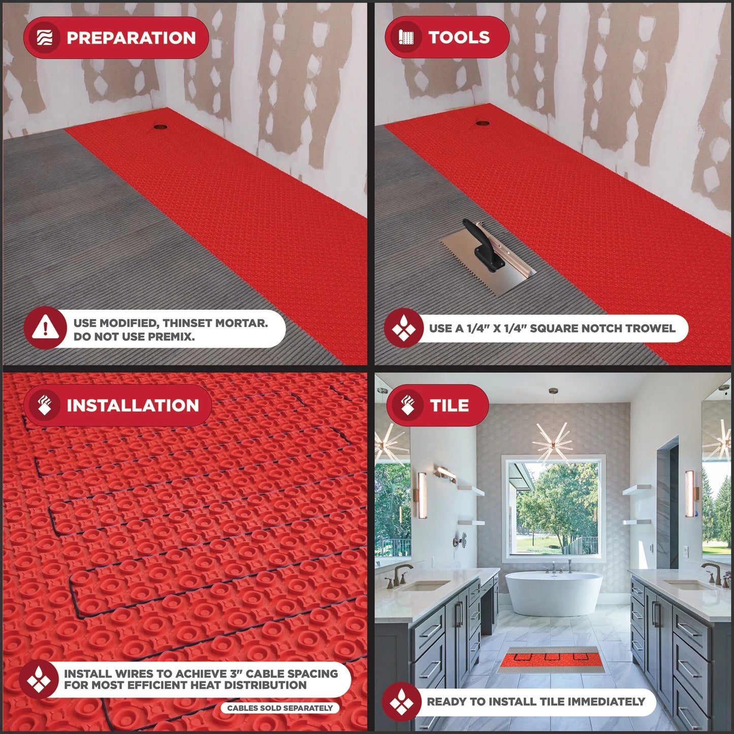 M-D Building Products 80228 3.28 in. x 16 ft. 5 in. PROVA FLEX-HEAT Underlayment Roll (54 SQ FT)