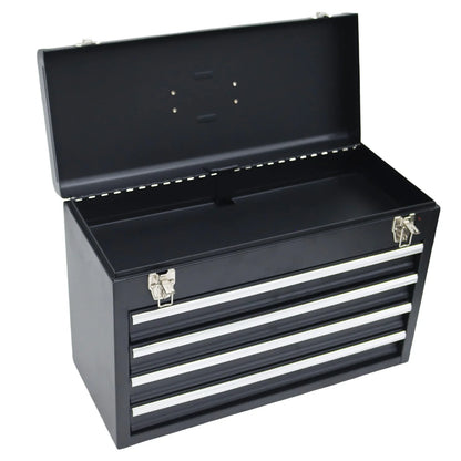 TECHTONGDA 4 Drawer Tool Box Portable Hardware Household Multi-Functional Toolbox with Lock