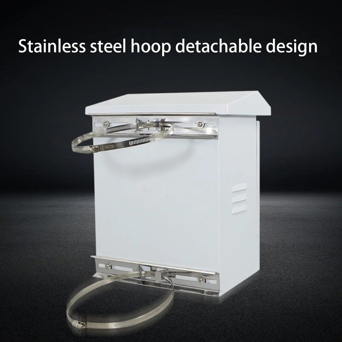 Electrical Junction Box Outdoor Waterproof Electrical Box Weatherproof Wall-Mounted Enclosure Large Stainless Steel Project Box Utility Box