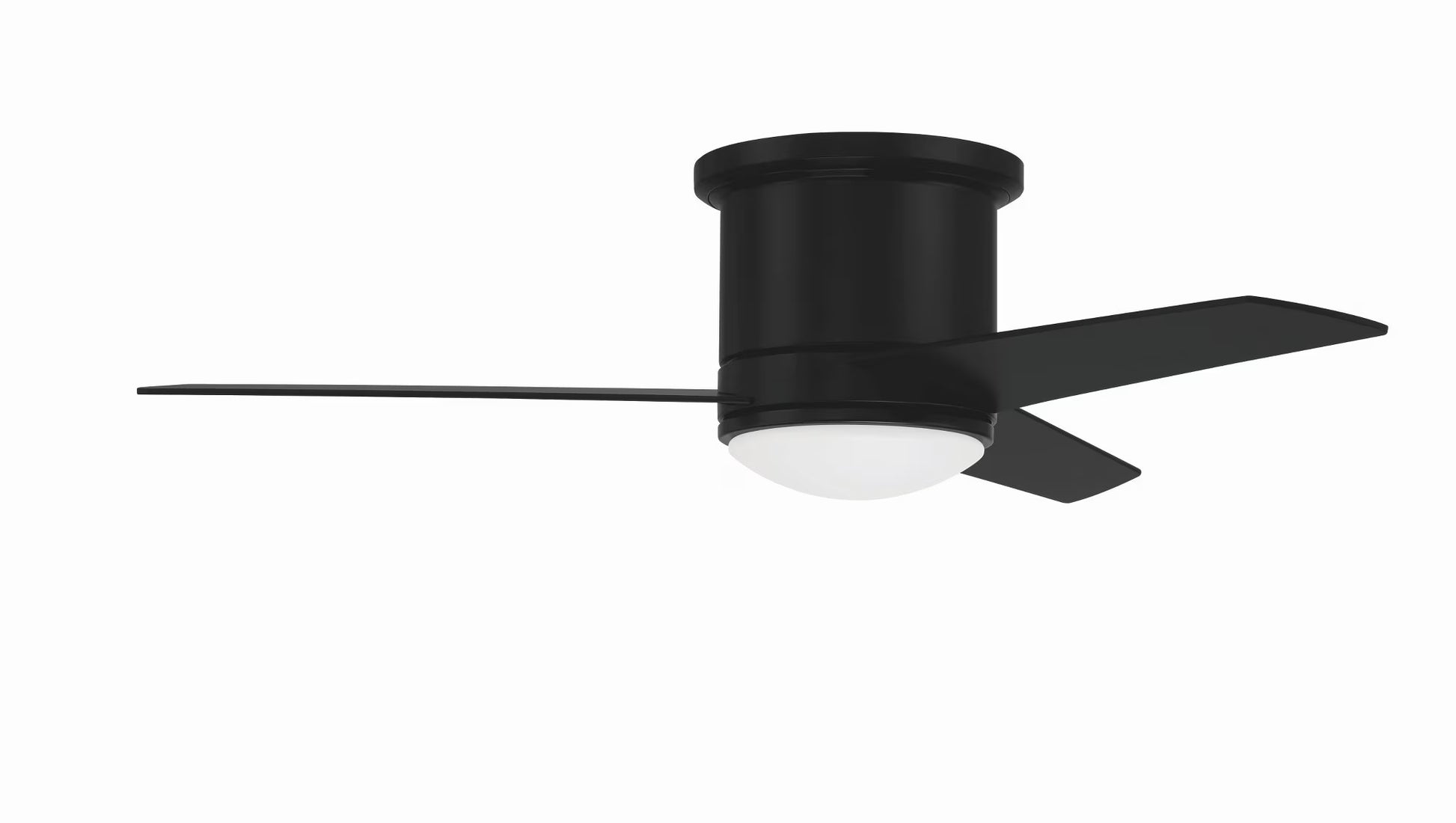 CLE44FB3-Craftmade Lighting-Cole II - 3 Blade Ceiling Fan with Light Kit In Contemporary Style-10.62 Inches Tall and 44 Inche Wide-Flat Black Finish