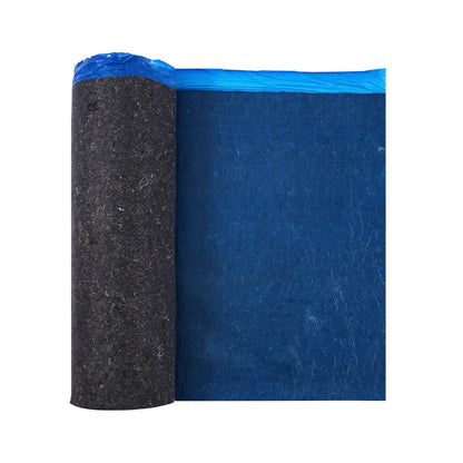 VEVOR Floor Underlayment 400 sq. ft, 3mm Laminate Flooring Padding with Attached Vapor Barrier, Heavy Duty Fiber+PE Film, Soundproofing & Noise Reduction for Vinyl & Wood(2 Rolls x 200 sq. ft)
