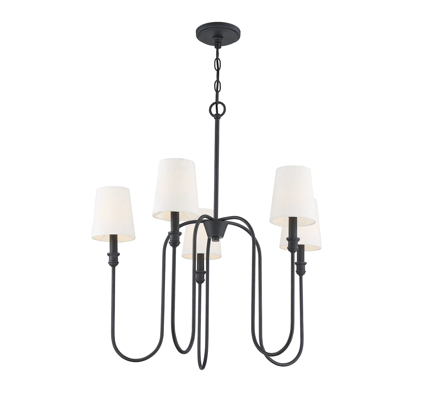 Trade Winds Lighting 5-Light Chandelier In Aged Iron