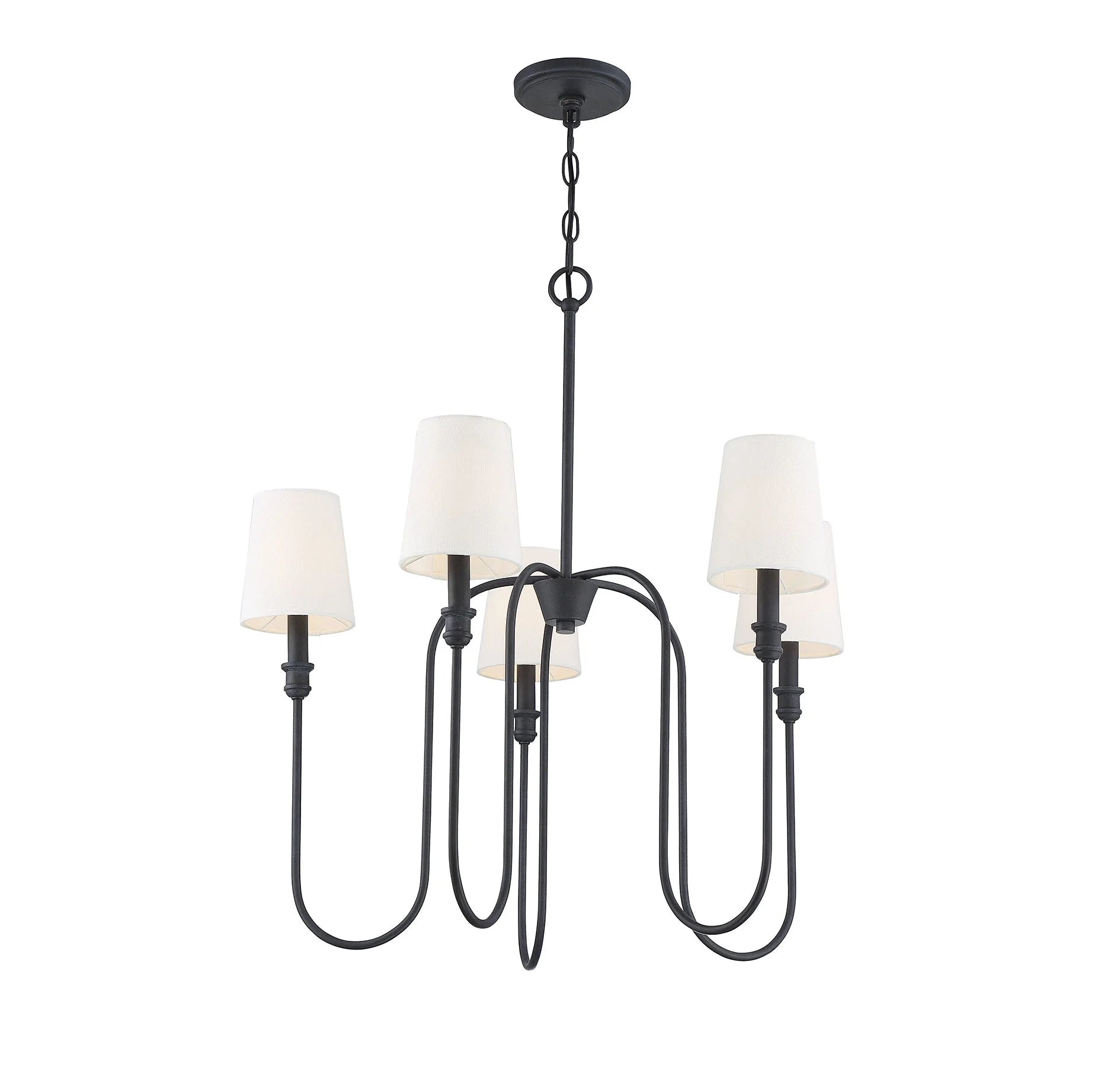 Trade Winds Lighting 5-Light Chandelier In Aged Iron
