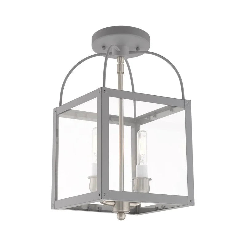 Livex Lighting 2-Light Convertible, 4041-76, 4041-80 Nordic Gray
