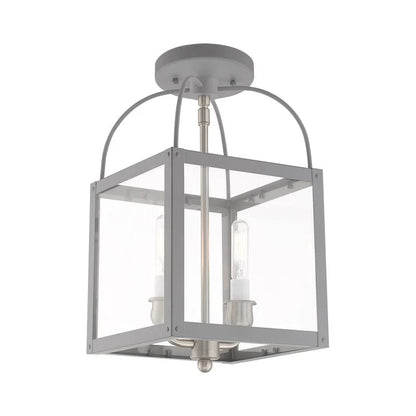 Livex Lighting 2-Light Convertible, 4041-76, 4041-80 Nordic Gray