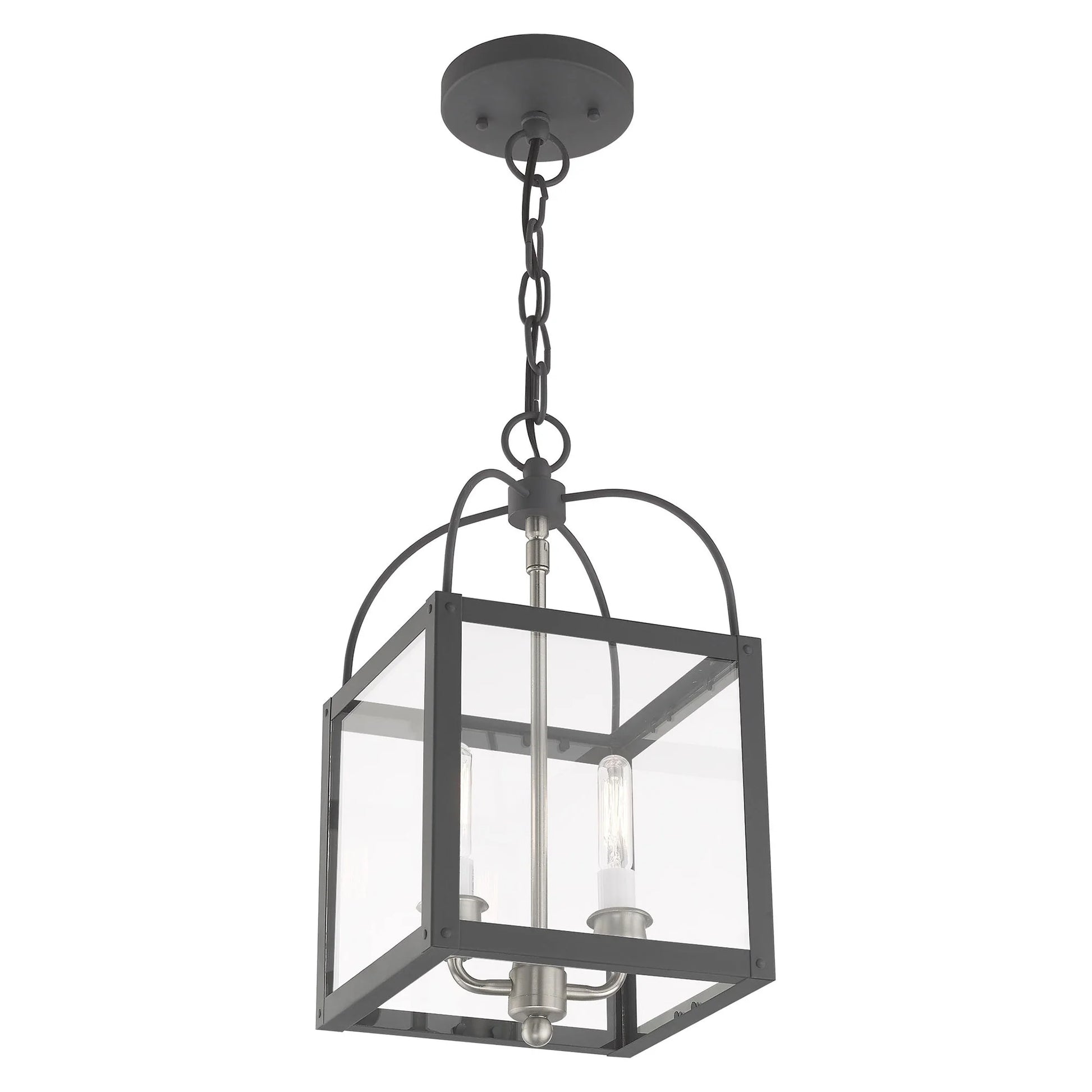 Livex Lighting 2-Light Convertible, 4041-76, 4041-80 Nordic Gray