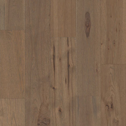 Shaw Sw486 Castlewood Hickory 8" Wide Wire Brushed Engineered Hickory Hardwood Flooring -