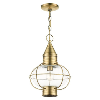 Livex Lighting - Newburyport - 1 Light Outdoor Pendant Lantern in Bohemian Style