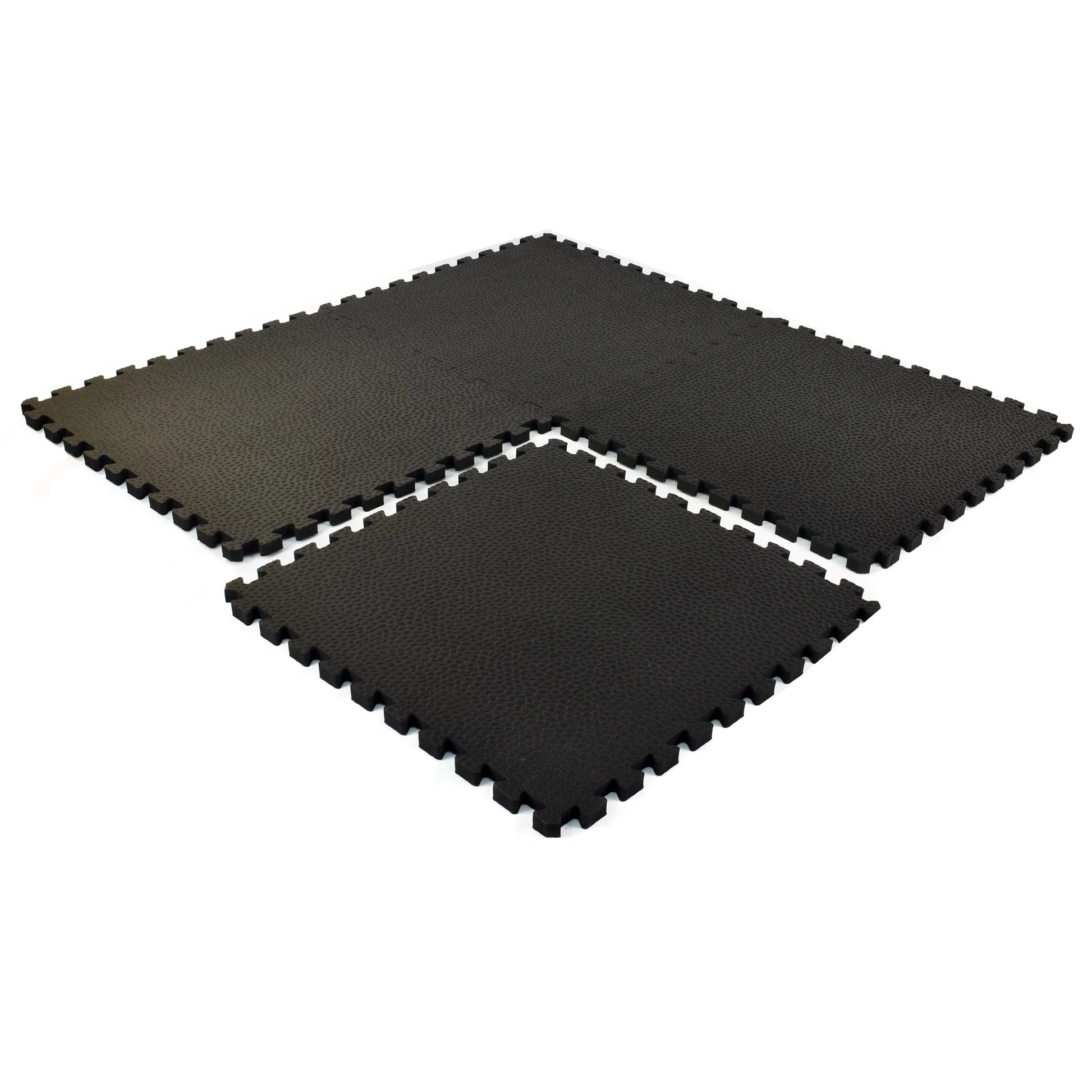 Greatmats Gym Floor Pebble Top Interlocking Foam Tiles Black 10 Pack 2 ft. x 2 ft. x 3/4 in.