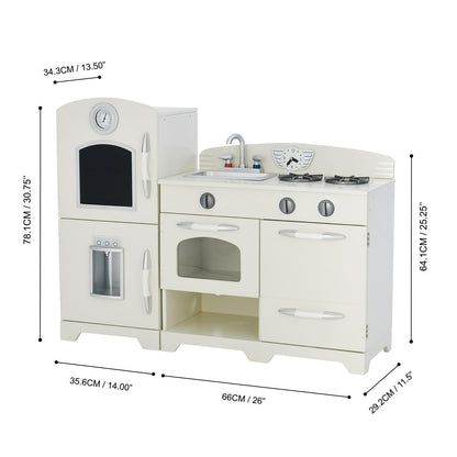 Teamson Kids Little Chef Fairfield Wooden Play Kitchen. Off-White