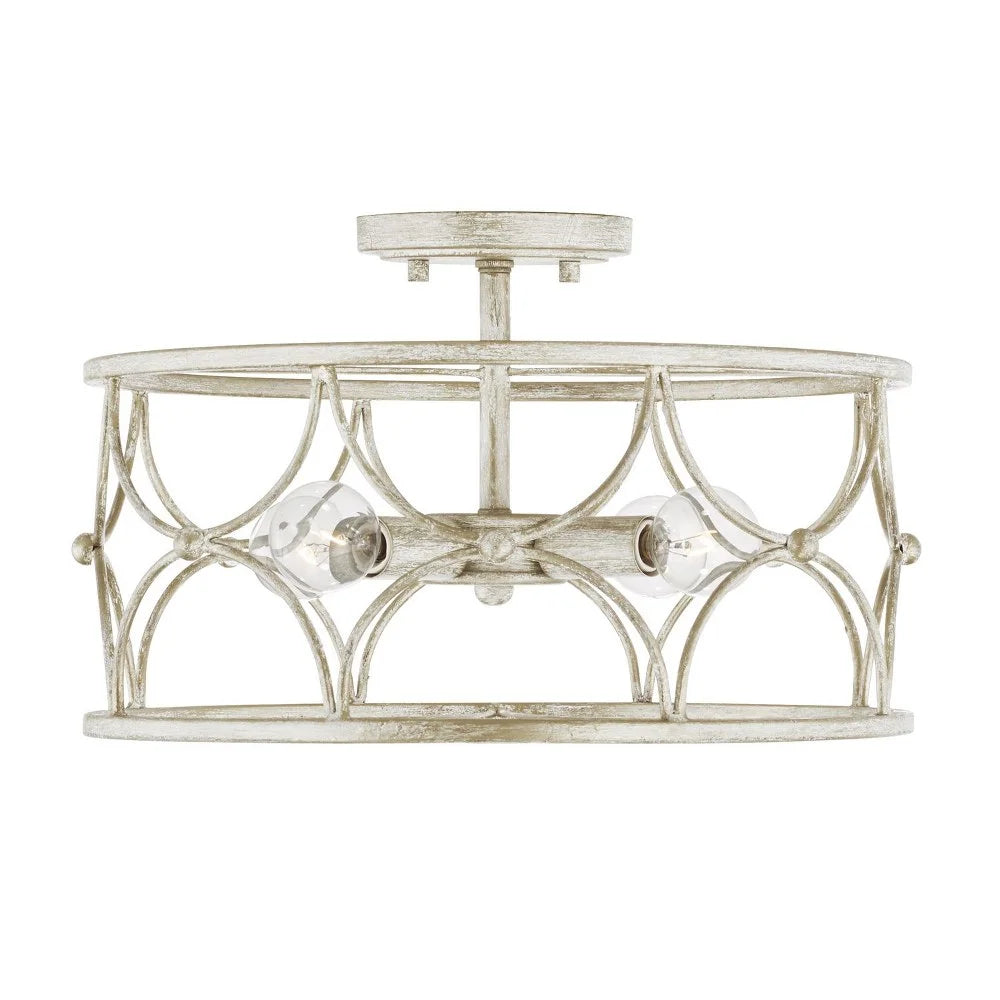 4 Light Semi Flush Mount Capital Lighting 243341Ww