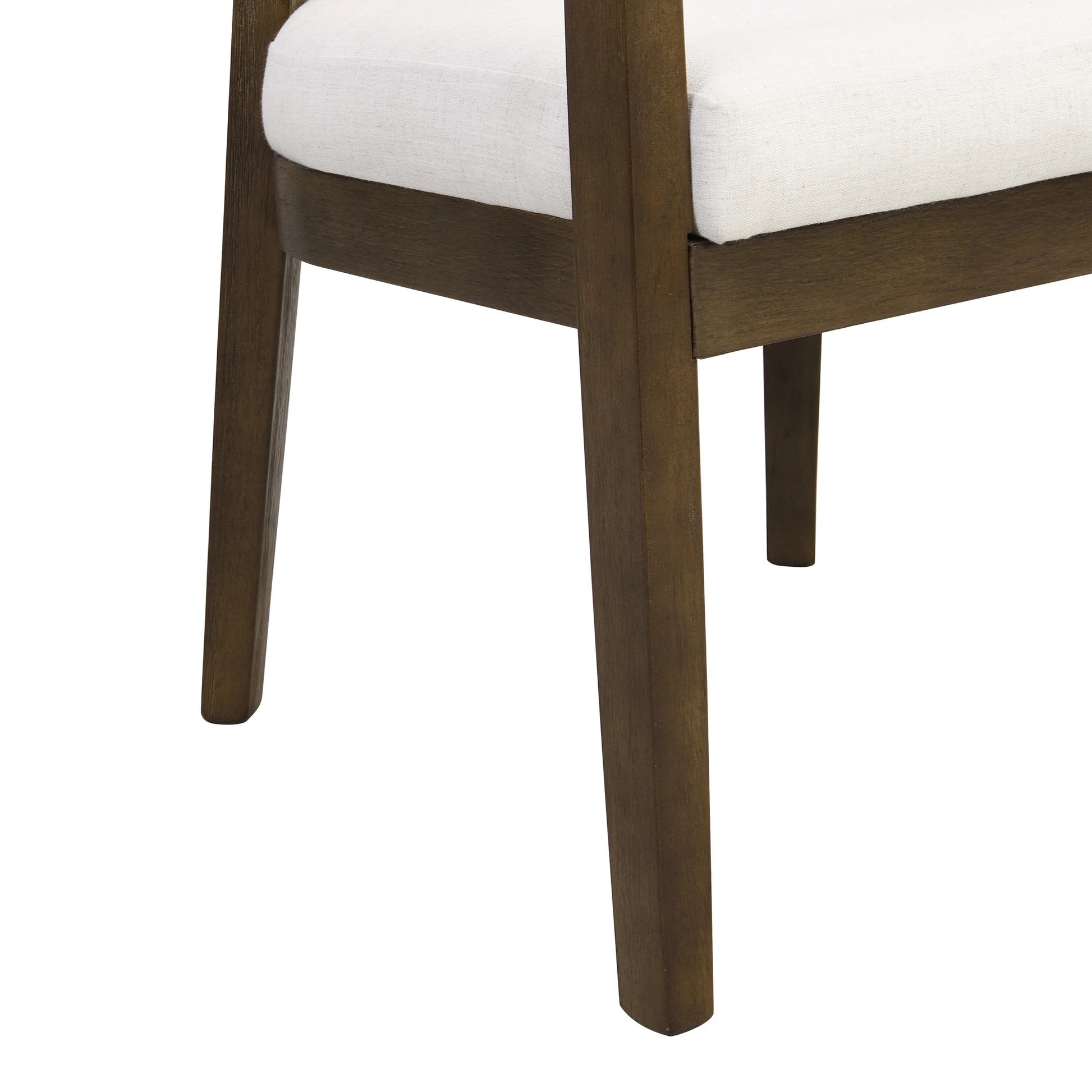 Christopher Knight Home 7-Piece Dining Set with 95" Wood Table, Curved Back Upholstered Armchairs, Walnut & Beige