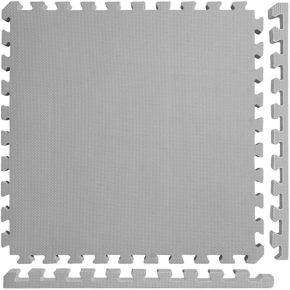 Meister X-THICK 1.5" Interlocking EVA Foam Mats - 2X Cushion for Wrestling, MMA Takedowns & Gymnastics - 2'x2' Tiles - Black - 10 Tiles (40 Sqft)