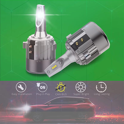Alla Lighting Customized H7 LED Headlight Bulbs Low Beam Headlights Conversion Kits Bulbs for Volkswagen VW Passat, Golf, GTI, Tiguan, Plug-n-Play, 6000K Xenon White