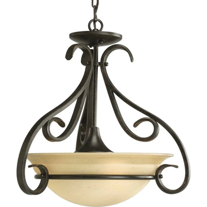 P3843-09-Progress Lighting-Torino - 3 Light - Bowl Shade in Transitional style - 18 Inches wide by 18.5 Inches high-Brushed Nickel Finish
