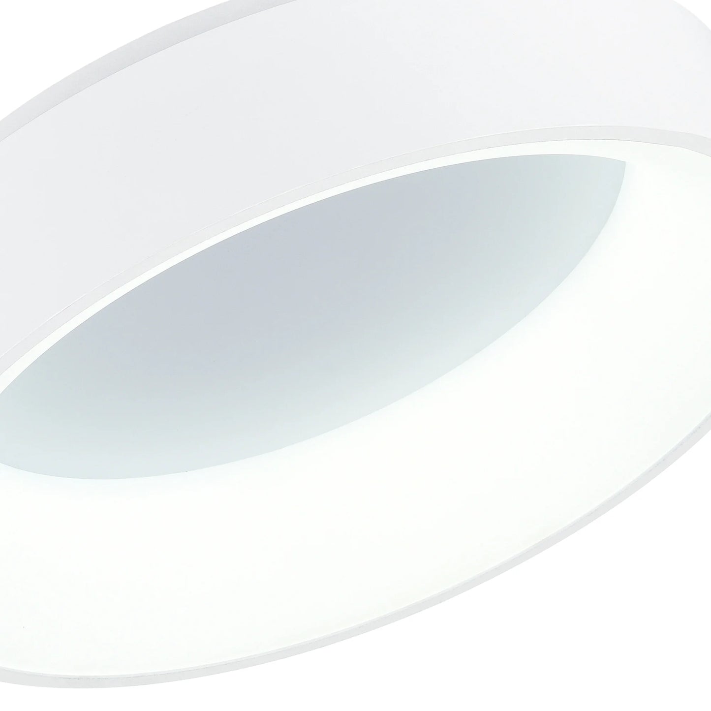 CWI Lighting Arenal Drum Shade Metal LED Flush Mount Light in White
