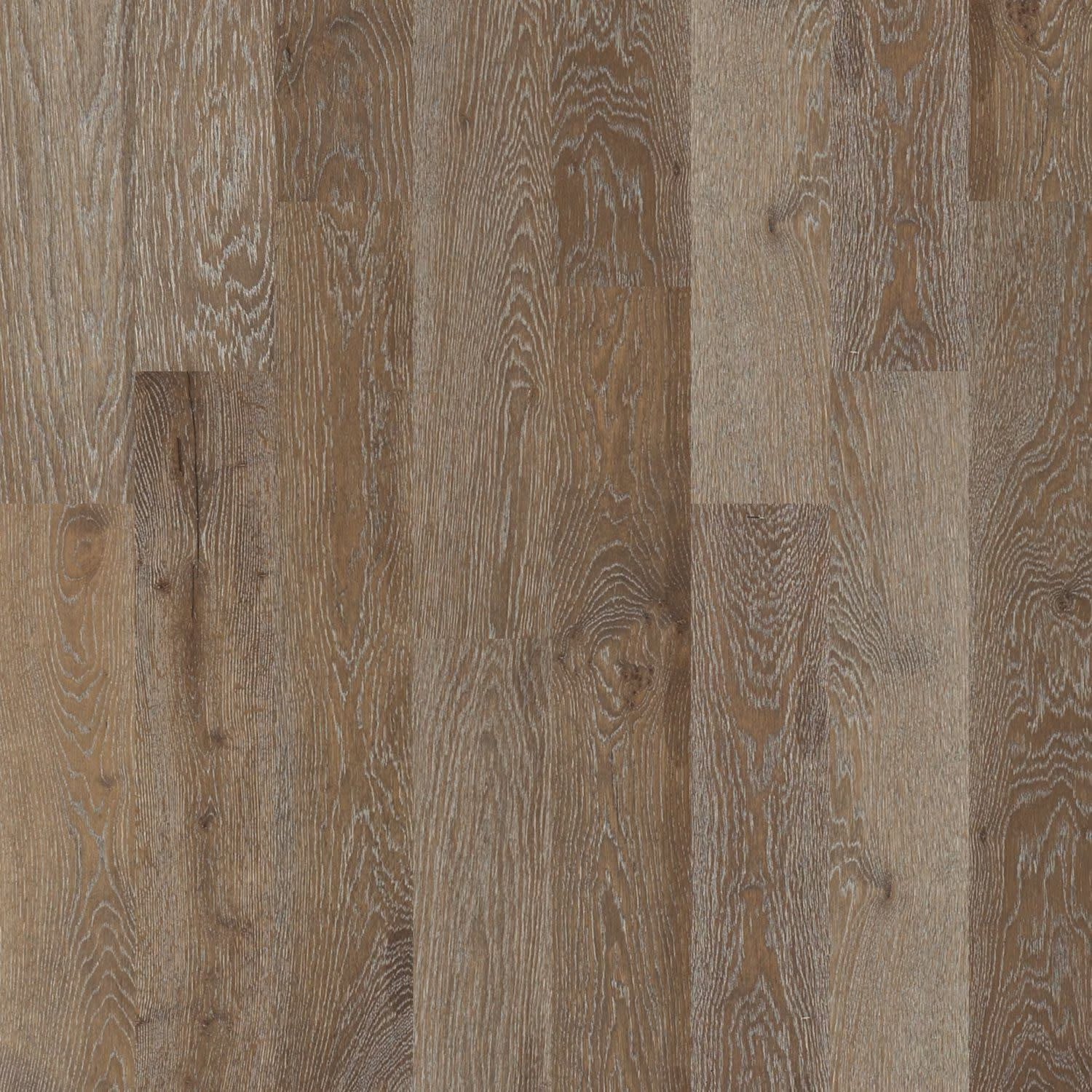 Shaw Sw485 Castlewood Oak 7-1/2" Wide Wire Brushed Engineered Hardwood Flooring - Baroque
