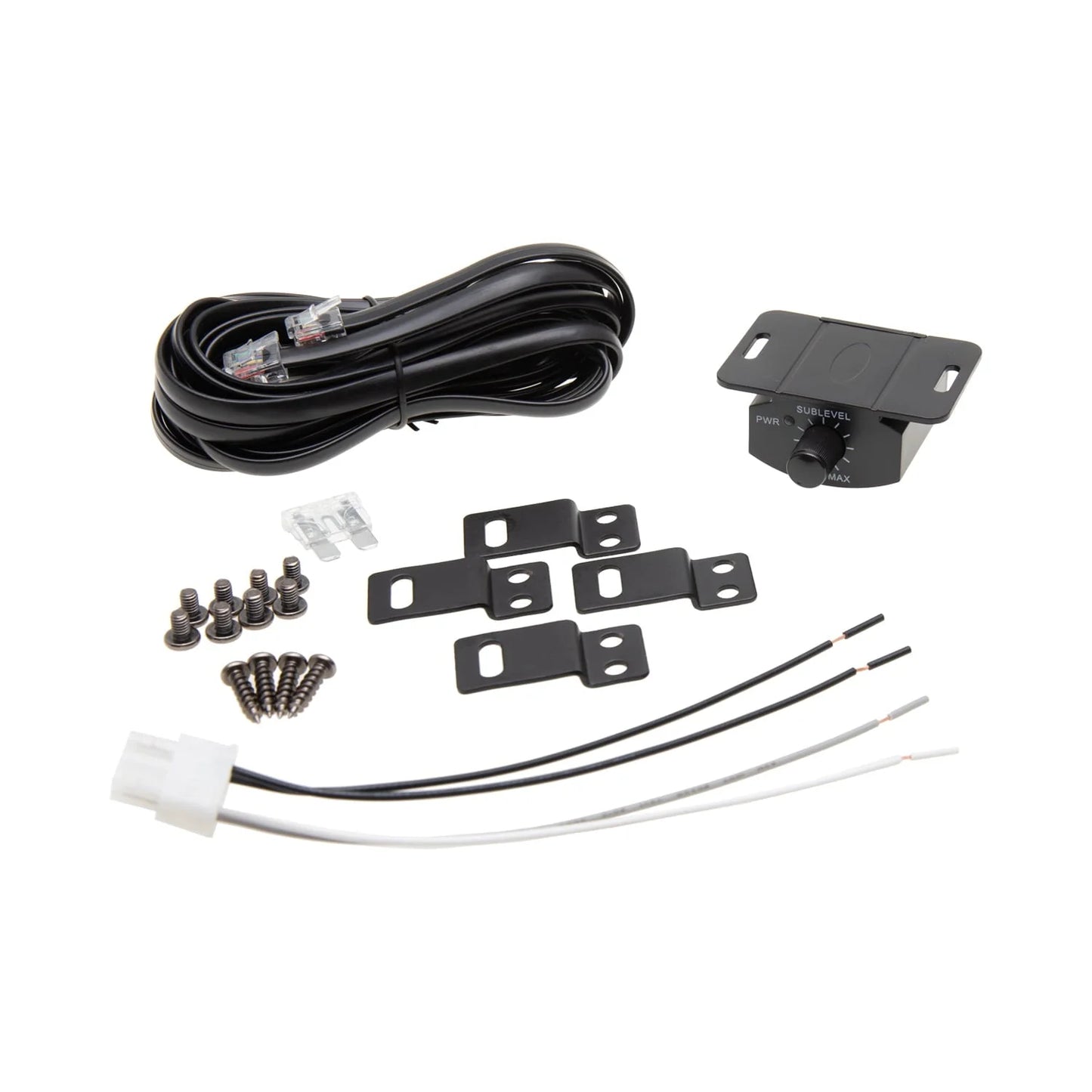 Power Acoustik Low Profile 8" Car Subwoofer Enclosure with 600W Class D Amplifier & LED Lighting