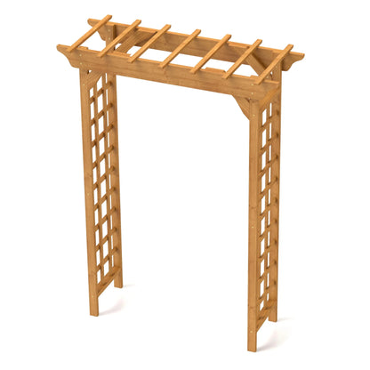 Sturdy Wooden Wedding Arch with Plant Climbing Trellis & Christmas Decor Pergola for Garden Backyard Events Durable Outdoor Arbor
