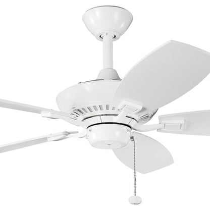 Ceiling Fan With Traditional Inspirations 14 Inches Tall By 44 Inches Wide-White Finish Kichler Lighting 300107Wh