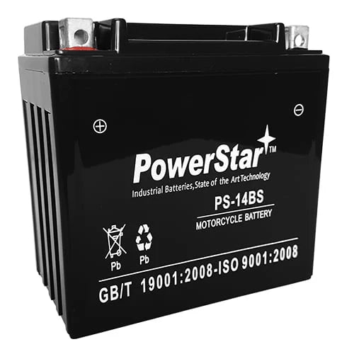 YTX14-BS 12V Battery Motorcycle Scooter ATV Snowmobile Mowers PWC Watercraft