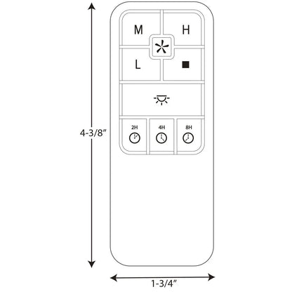 P2667-31-Progress Lighting-AirPro Fan Control - Ceiling Fan Wifi Remote Control