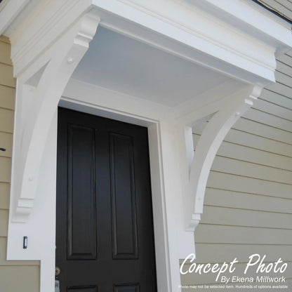 Ekena Millwork 3 1/2"W x 22"D x 30"H Merced Craftsman Smooth Bracket, Douglas Fir