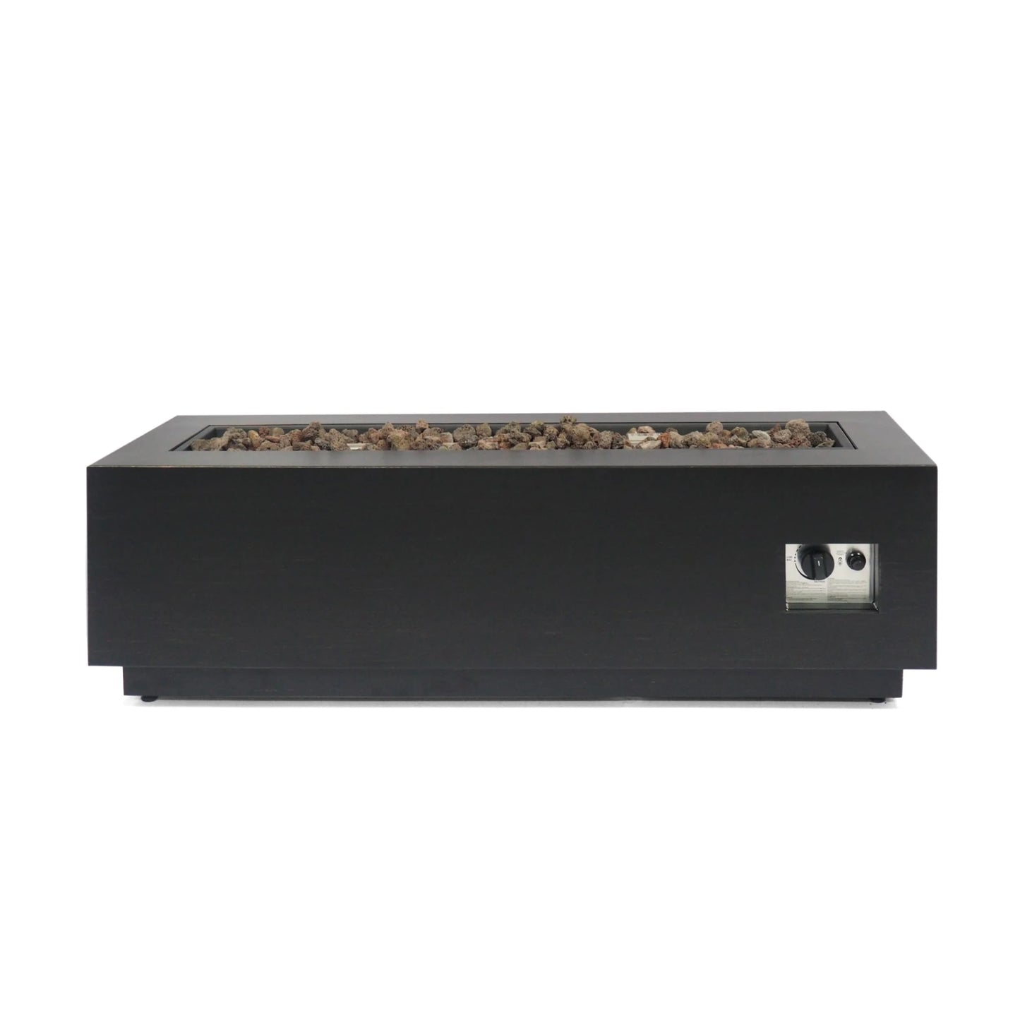 Christopher Knight Home Wellington Outdoor Iron 50000 BTU Fire Pit by Concrete Finish