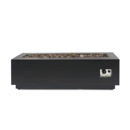 Christopher Knight Home Wellington Outdoor Iron 50000 BTU Fire Pit by Concrete Finish