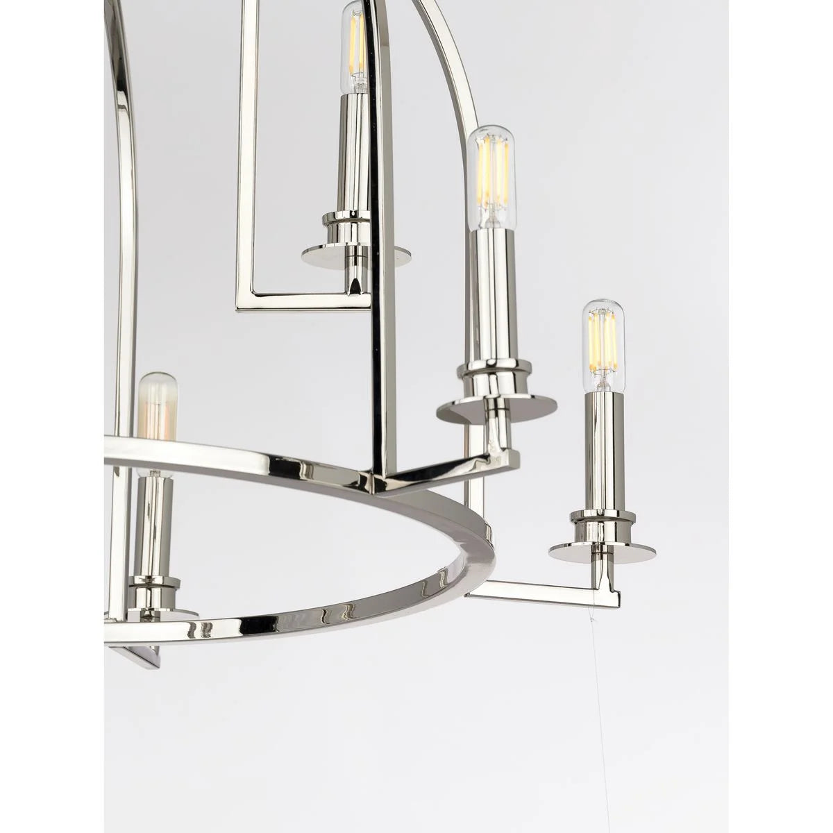P400187-031-Progress Lighting-Seneca - Chandeliers Light - 9 Light in Farmhouse style - 30 Inches wide by 20.88 Inches high-Black Finish